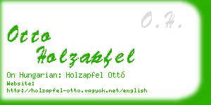otto holzapfel business card
